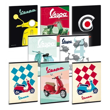 Vespa füzet négyzethálós A/5