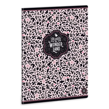 Ars Una Wonderland Ghost-pink A/5 extra kapcsos füzet-négyzethálós