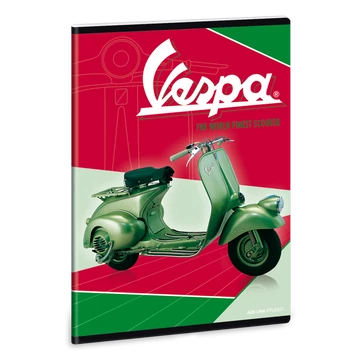 Vespa Green A/5 extra kapcsos füzet-sima