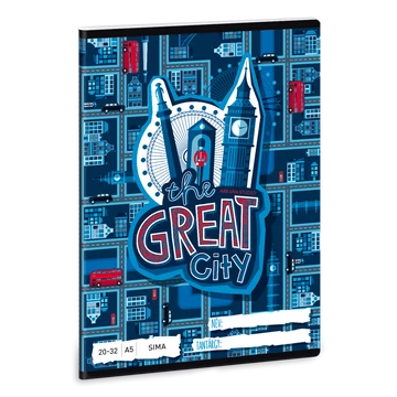 Ars Una The Great City A/5 sima füzet 20-32