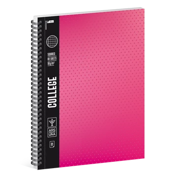 Ars Una pink a/4 College spirálfüzet-négyzethálós