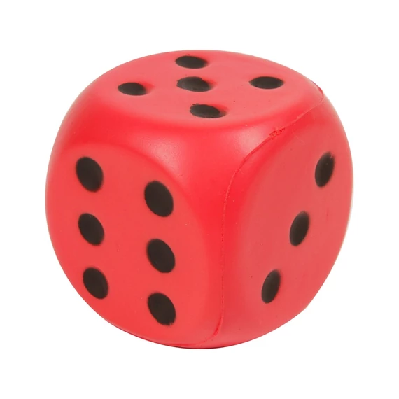 Szivacs dobókocka - 6 cm, többféle