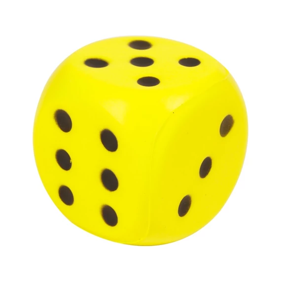 Szivacs dobókocka - 6 cm, többféle