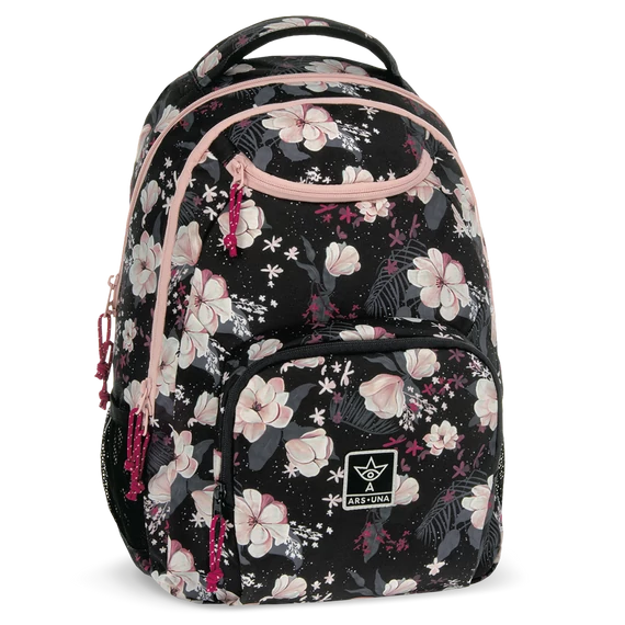 Ars Una Flowery black hátizsák AU-6