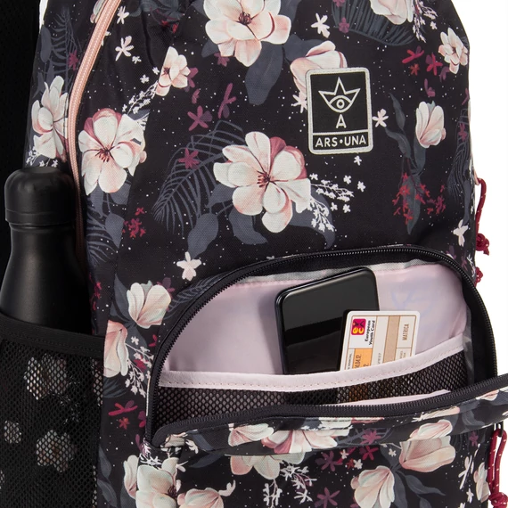Ars Una Flowery black hátizsák AU-14
