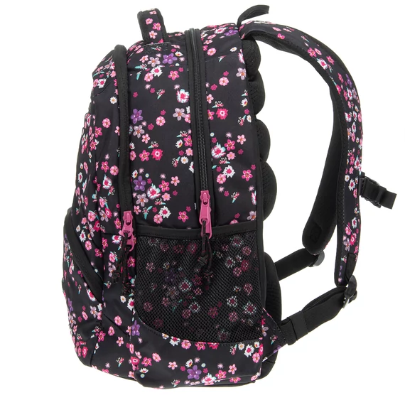 Ars Una Pearl Blossom black ergonomikus hátizsák 27 L