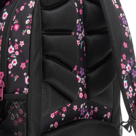 Ars Una Pearl Blossom black ergonomikus hátizsák 27 L