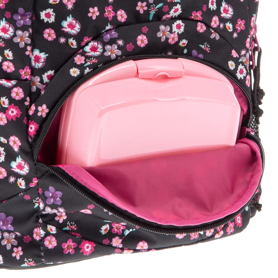 Ars Una Pearl Blossom black ergonomikus hátizsák 27 L