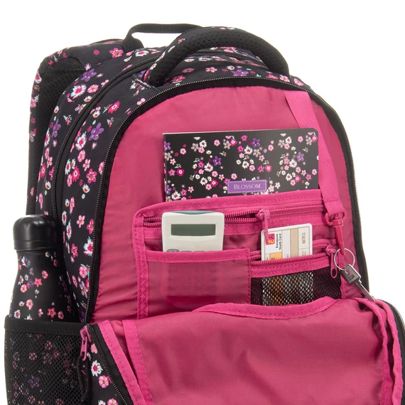 Ars Una Pearl Blossom black ergonomikus hátizsák 27 L