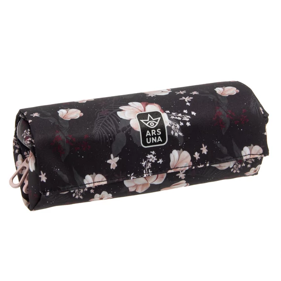 Ars Una Flowery black feltekerhető tolltartó