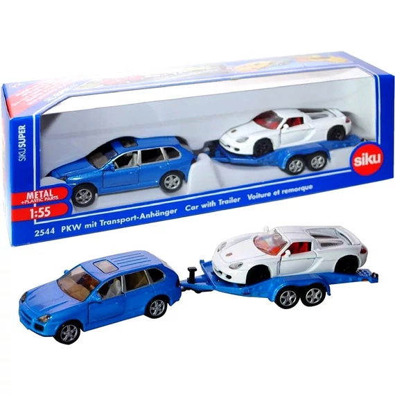 SIKU Porsche terepjáró trélerrel 1:55 - 2544