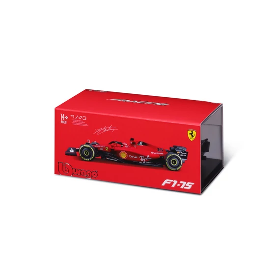 Bburago 1 /43 Ferrari versenyautó - F1-75(sisakkal)
