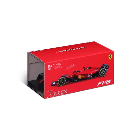 Bburago 1 /43 Ferrari versenyautó - F1-75(sisakkal)