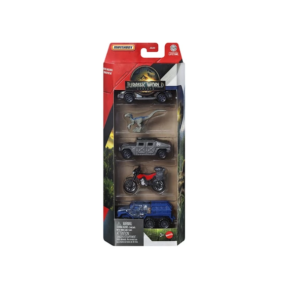 Matchbox Jurassic World kisautó 5-ös csomag