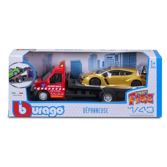 Bburago Street Fire - autómentő kisautó, 1:43