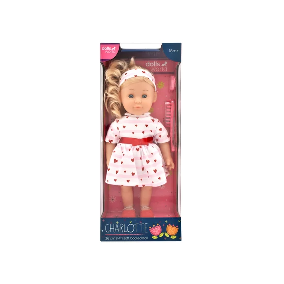 Baba, Charlotte, 36 cm, puha testű, fésülhető