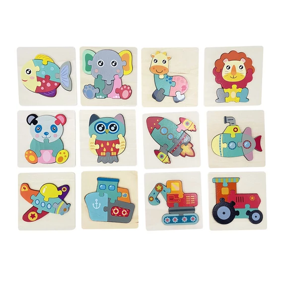 Fa puzzle, 12 féle