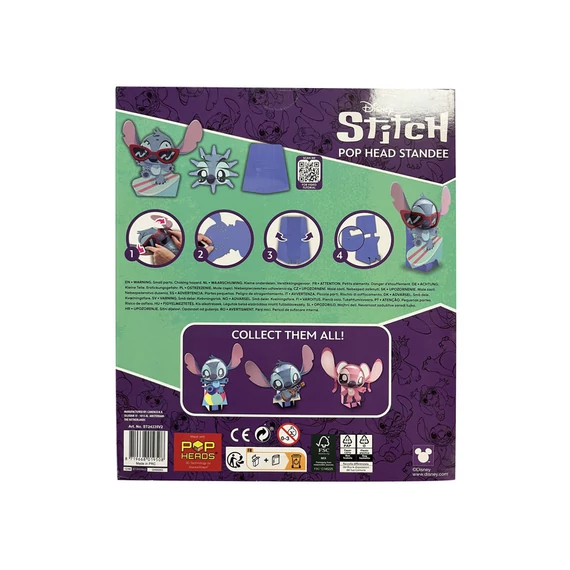 Stitch papírfigura készítő 20 cm, 3 féle