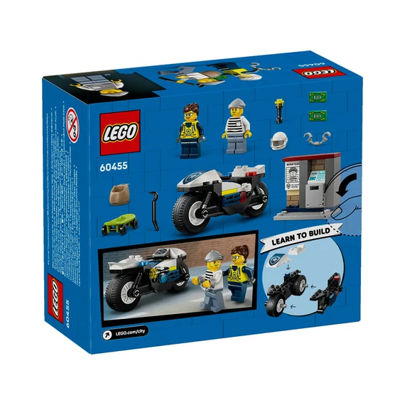LEGO City 60455 Üldözés rendőrségi motorkerékpárral