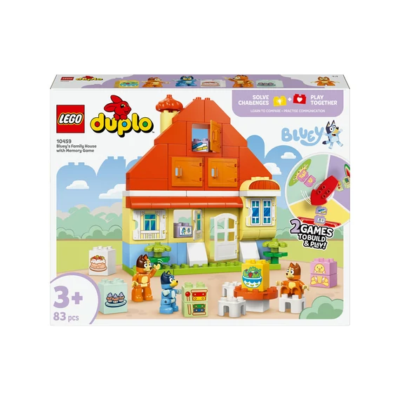 LEGO DUPLO Bluey 10459 Bluey családi háza memóriajátékkal