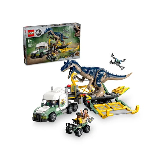 LEGO Jurrasic World 76966 Dinóküldetések: allosaurust szállító kamion