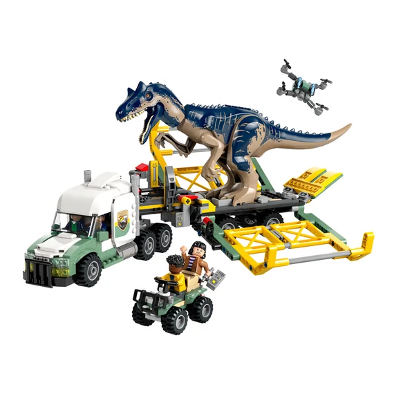 LEGO Jurrasic World 76966 Dinóküldetések: allosaurust szállító kamion