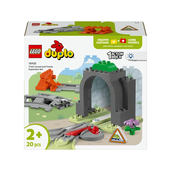 LEGO DUPLO Town 10425 Vonatalagút és sínek kiegészítő szett