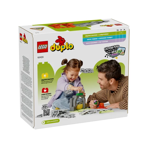 LEGO DUPLO Town 10425 Vonatalagút és sínek kiegészítő szett