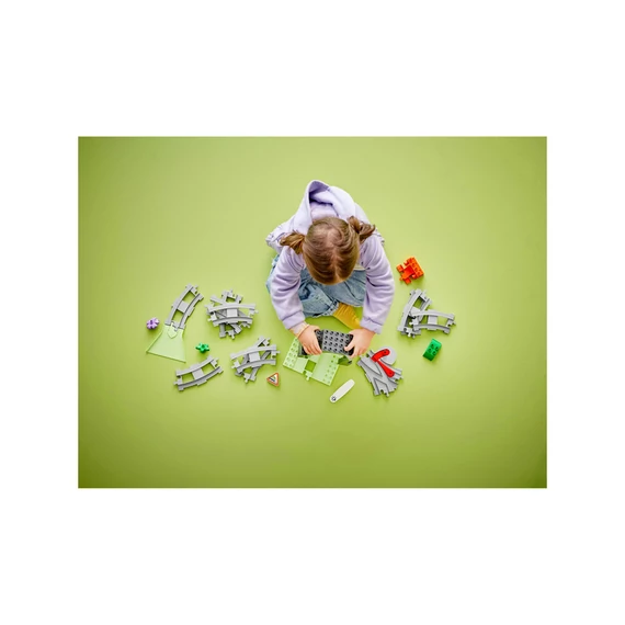 LEGO DUPLO Town 10425 Vonatalagút és sínek kiegészítő szett