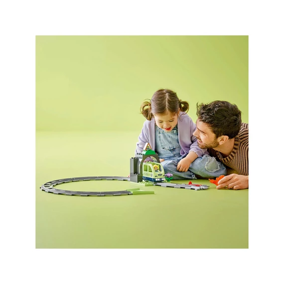 LEGO DUPLO Town 10425 Vonatalagút és sínek kiegészítő szett
