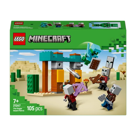 LEGO Minecraft 21267 Illagerek őrjárata a sivatagban