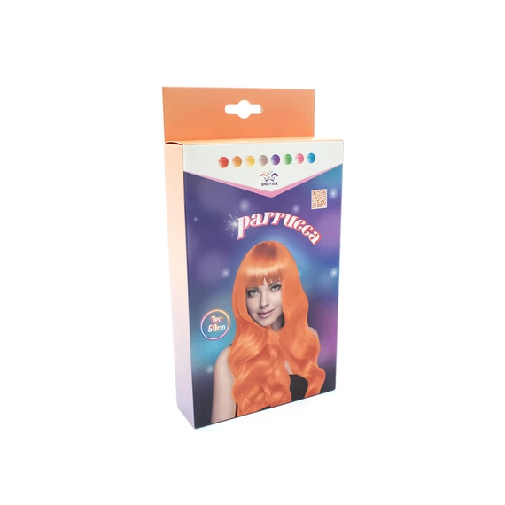 Halloween paróka göndör 50cm - többféle