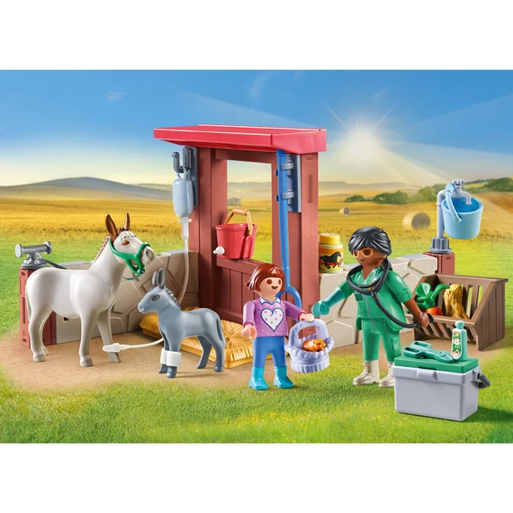 Playmobil: Állatorvos szamarakkal