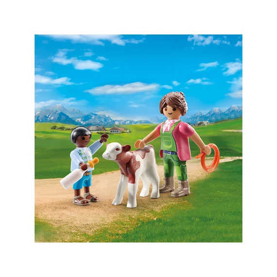 Playmobil: Duo Pack Farmer borjúval