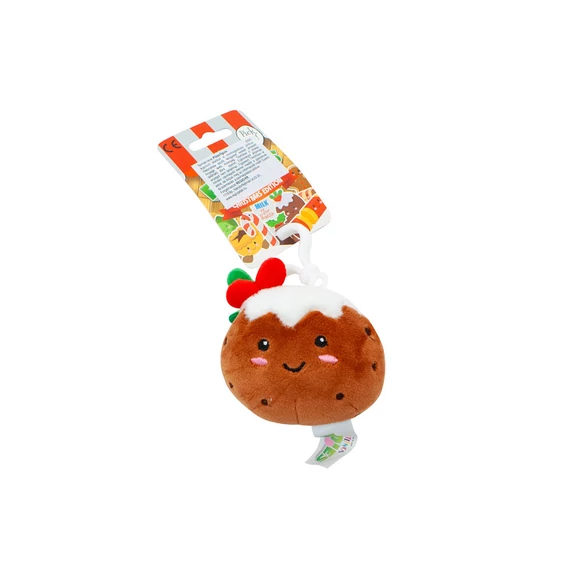 Karácsonyi plüss kulcstartó, 12 cm, 8 féle