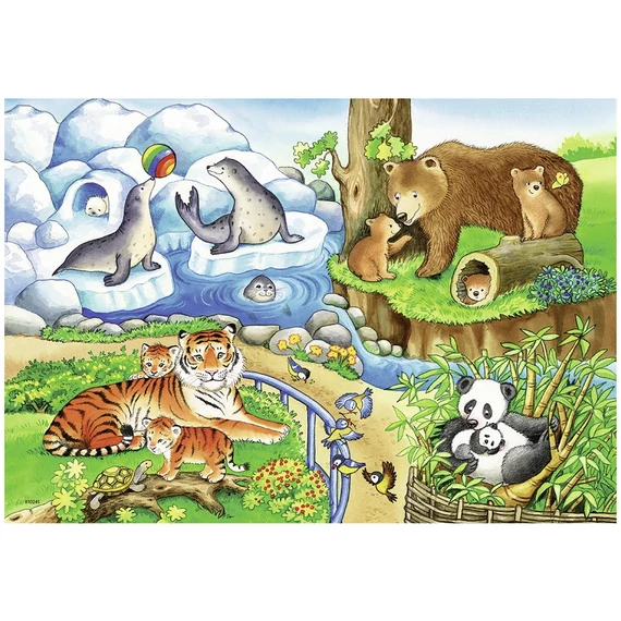 Ravensburger Állatkerti állatok 2 x 12 db puzzle