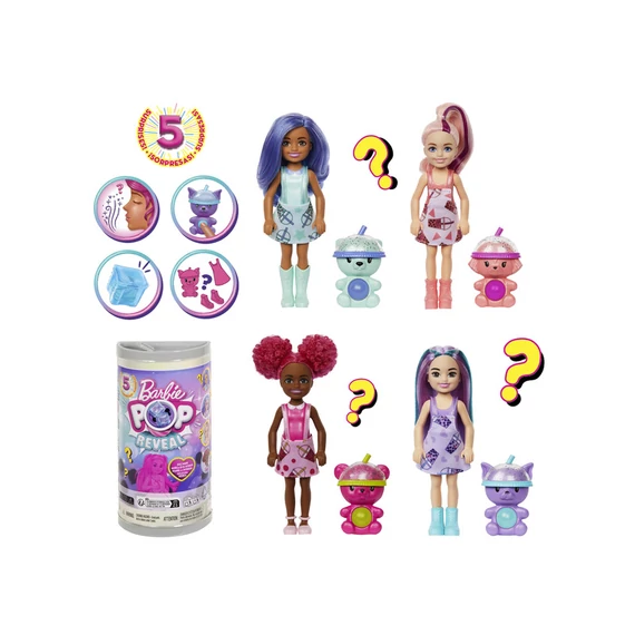 Barbie slime reveal Chelsea bubi-buli szett