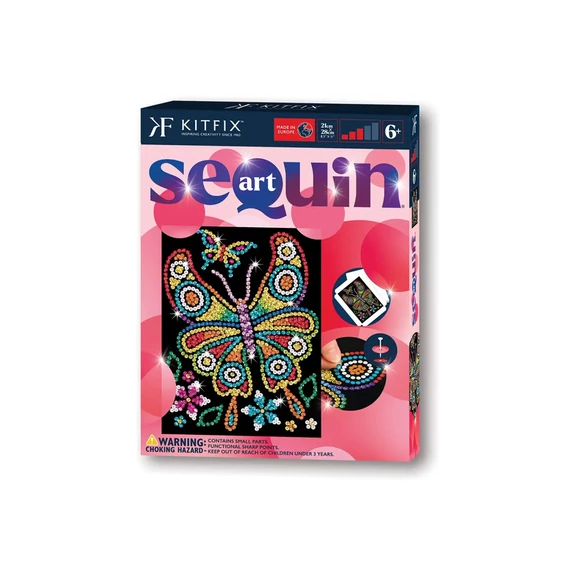 KitFix Sequin Art Red - Pillangó