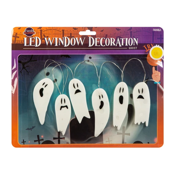 Halloween LED ablekdekor kétféle