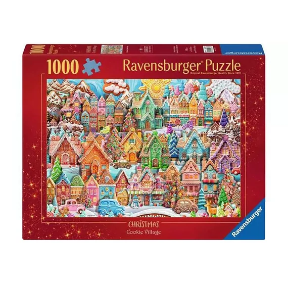 Puzzle 1000 db - Karácsonyi süti falu