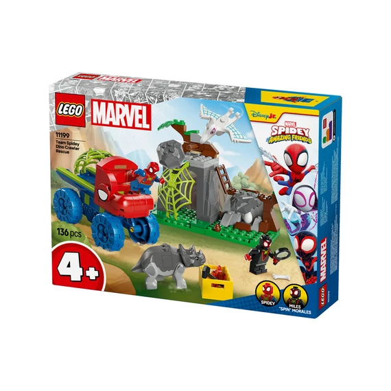 LEGO Spidey 11199 Pókcsapat: mentőakció a dinómarkolóval