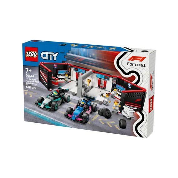 LEGO City 60444 F1-es garázs, Mercedes-amg és Alpine autók