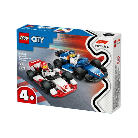 LEGO City 60464 F1-es Williams racing és haas F1 versenyautók