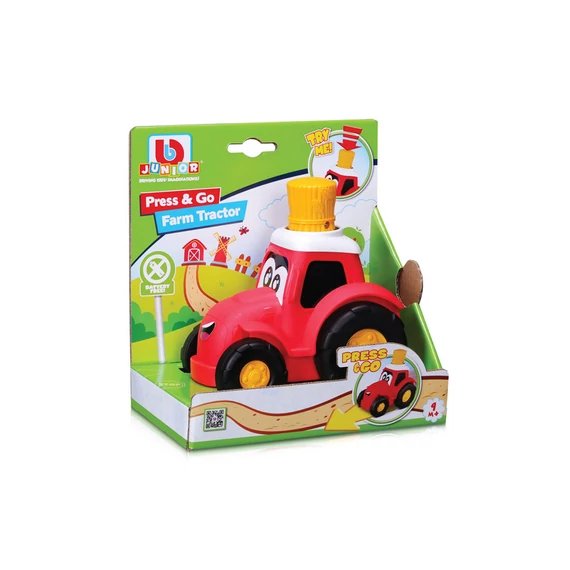 Bburago Jr. Nyomd le és indul - traktor