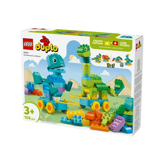 LEGO Duplo town 10451 3 az 1-ben guruló dinók