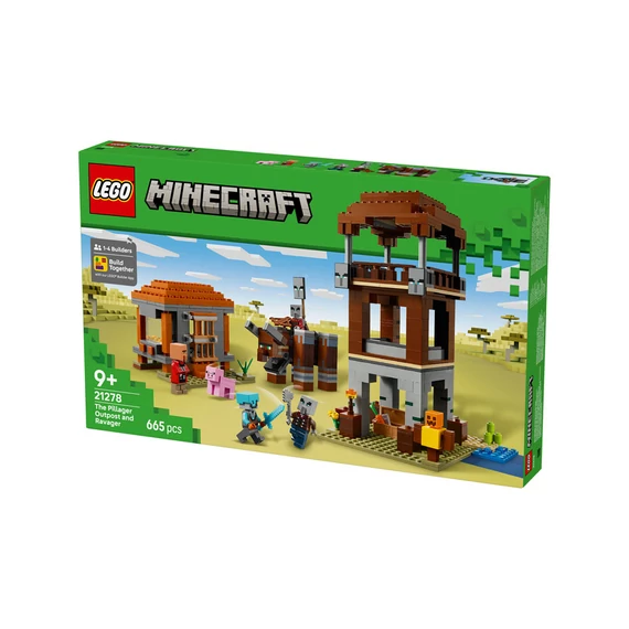 LEGO Minecraft 21278 A fosztogató őrtorony és a romboló