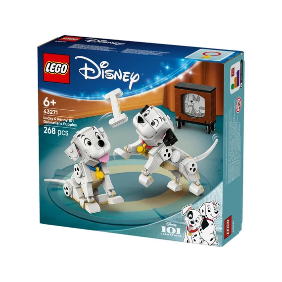 LEGO Disney classic 43271 101 kiskutya: kuksi és pelyhes dalmatakölykök