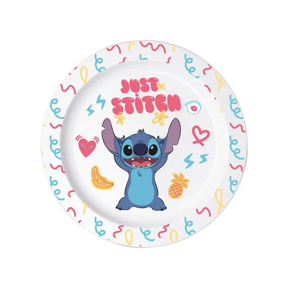 Műanyag Stitch lapostányér
