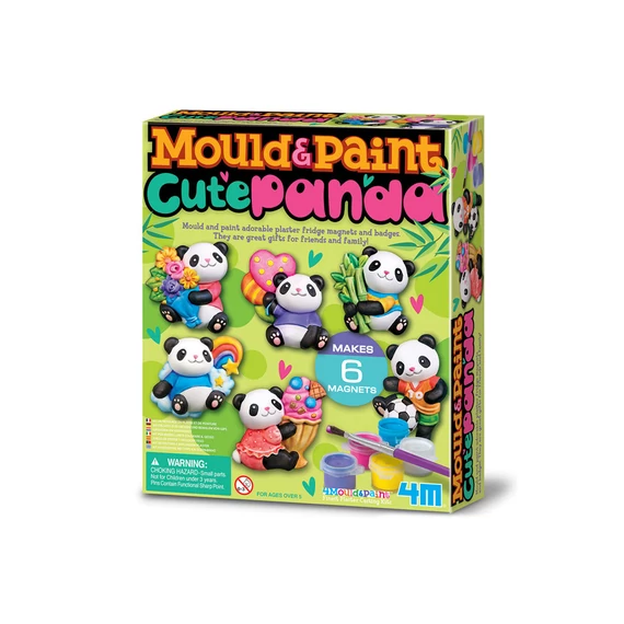 Gipszkiöntő-Cuki panda mágnesek