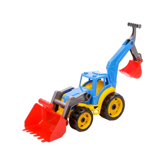 Műanyag traktor markolókkal - 50 cm, többféle